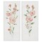 Stupell Industries Simple Pink Watercolor Flowers 2 pc Framed Giclee Wall Art Set Design by Sally Swatland
